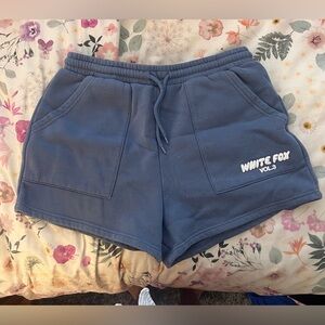 White Fox Sweat Shorts